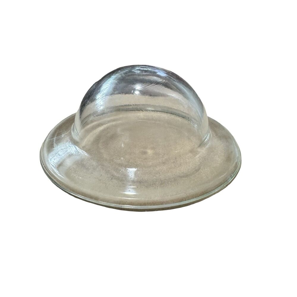 Clear Glass Dome Cover Small Rounded See Pictures For Size